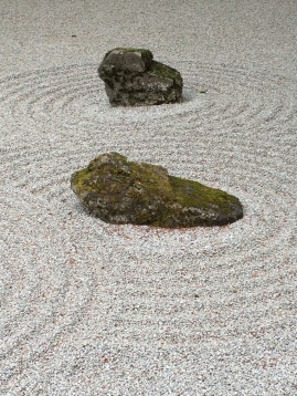 Sand and stone garden