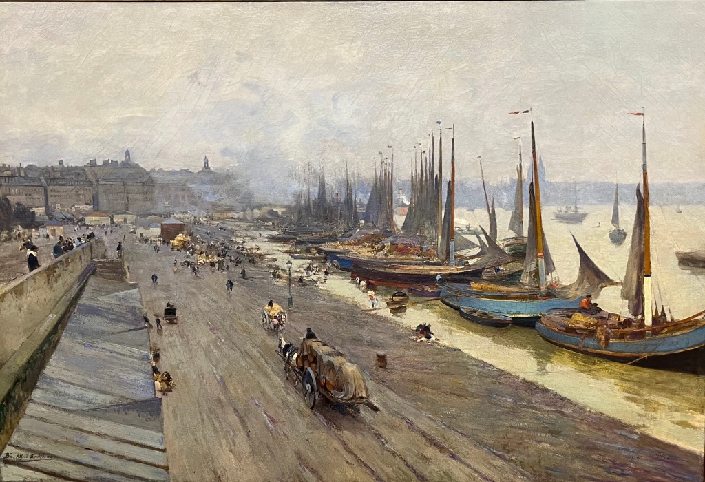 Bordeaux, View from the Bridge, Winter Day, Alfred Smith